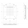 Душ пита 500x500 мм с дистанционно командване DEMM 6426, хром - цена: 4,052.00лв.